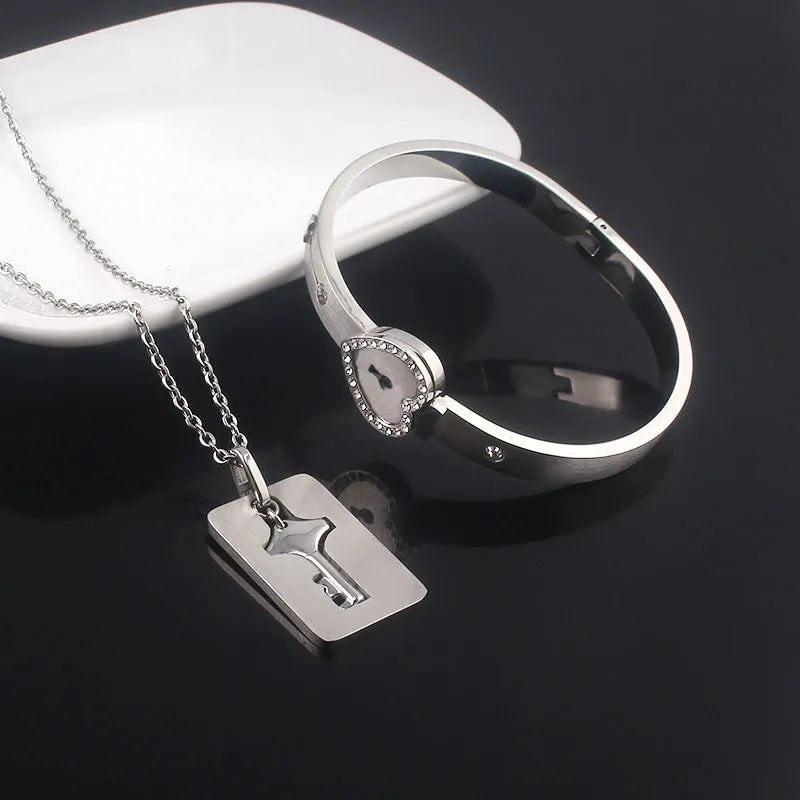 Stainless Steel Love Chain Set