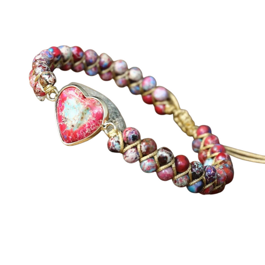 Imperial Stone Heart Bracelet