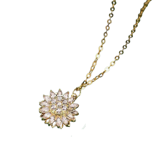 Luxurious Sunflower Pendant