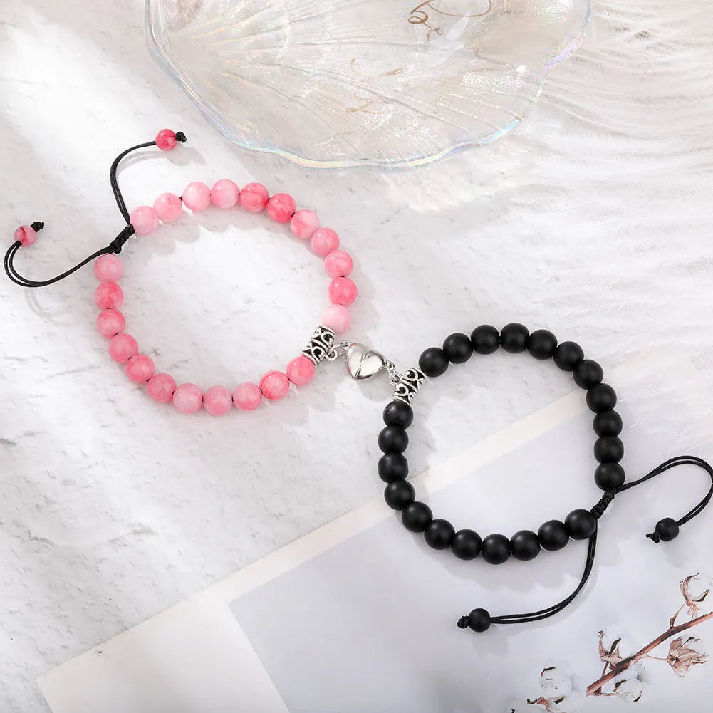 Magnetic love bracelets