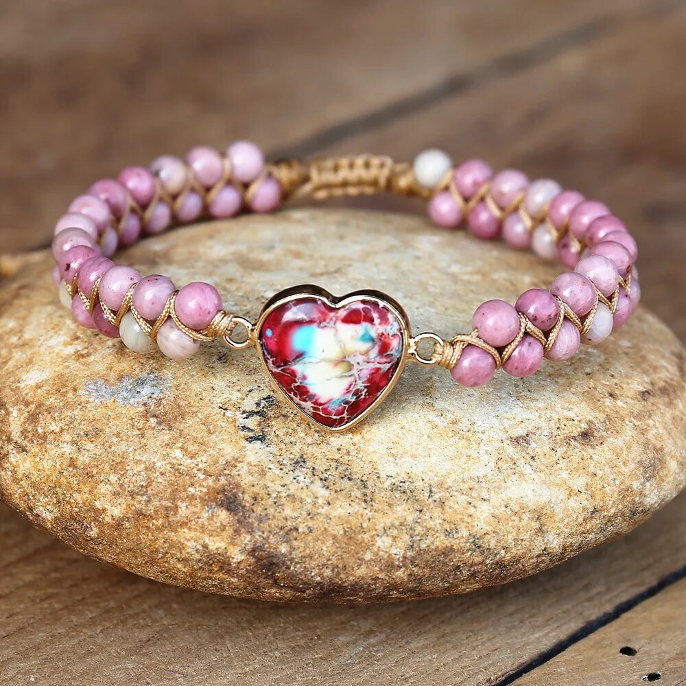 Imperial Stone Heart Bracelet