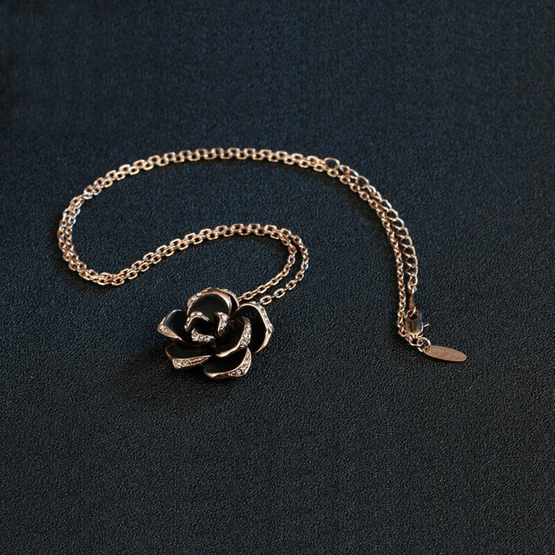 Black Rose Necklace