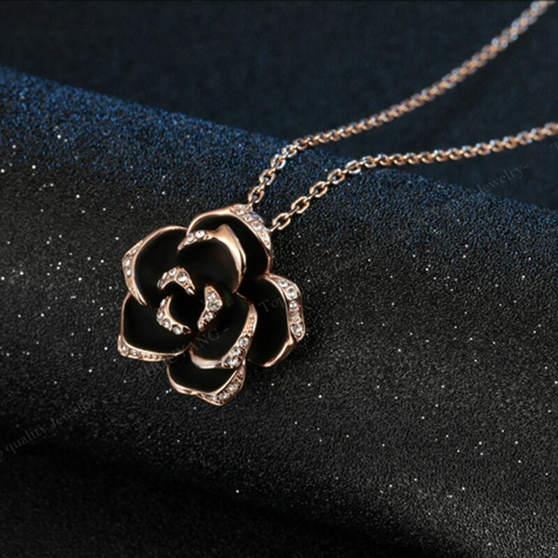 Black Rose Necklace